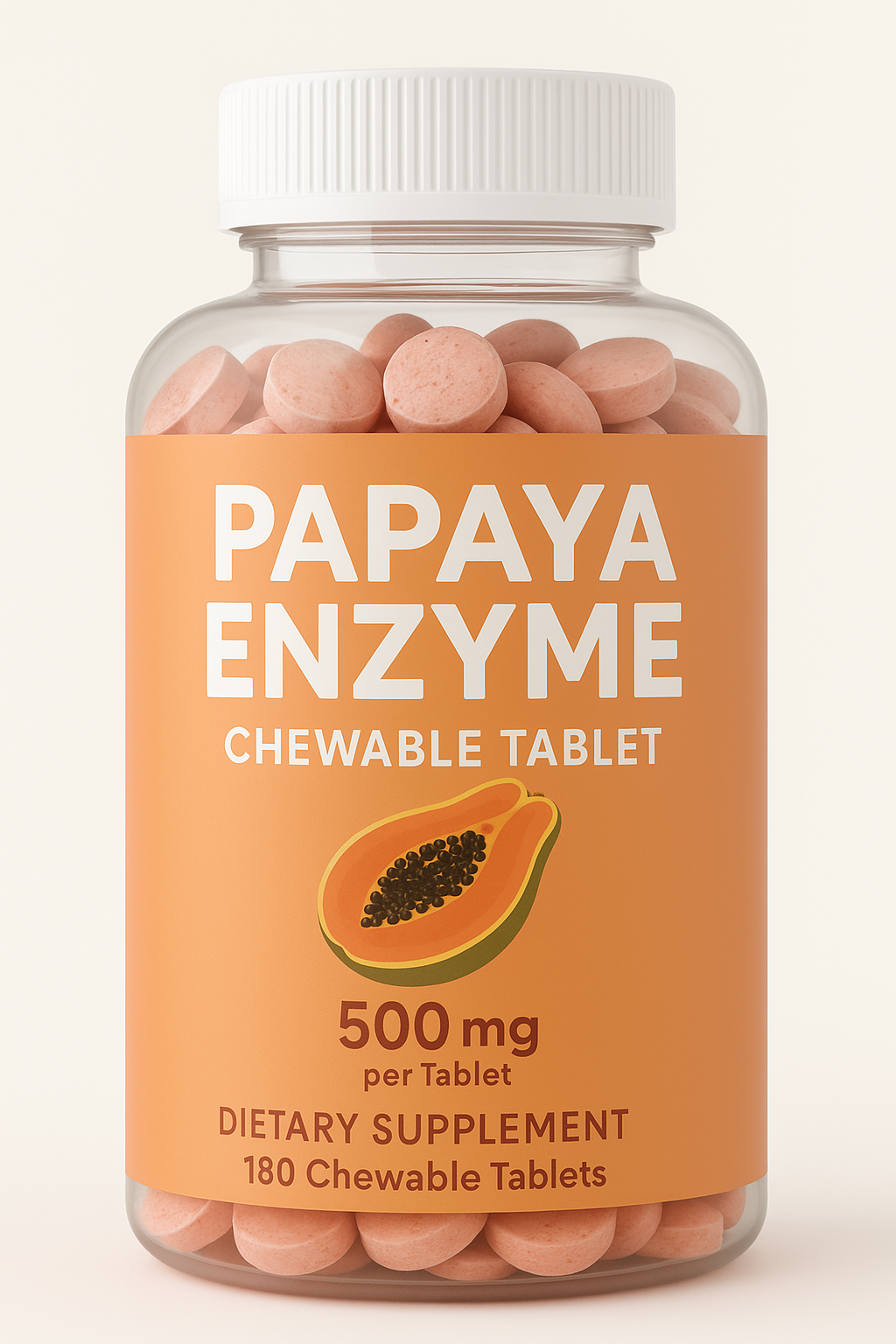 ChatGPT Image 2025年8月12日 10_48_03 Papaya Enzyme Chewable Tablet